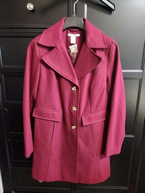 K Jordan Burgundy Peacoat